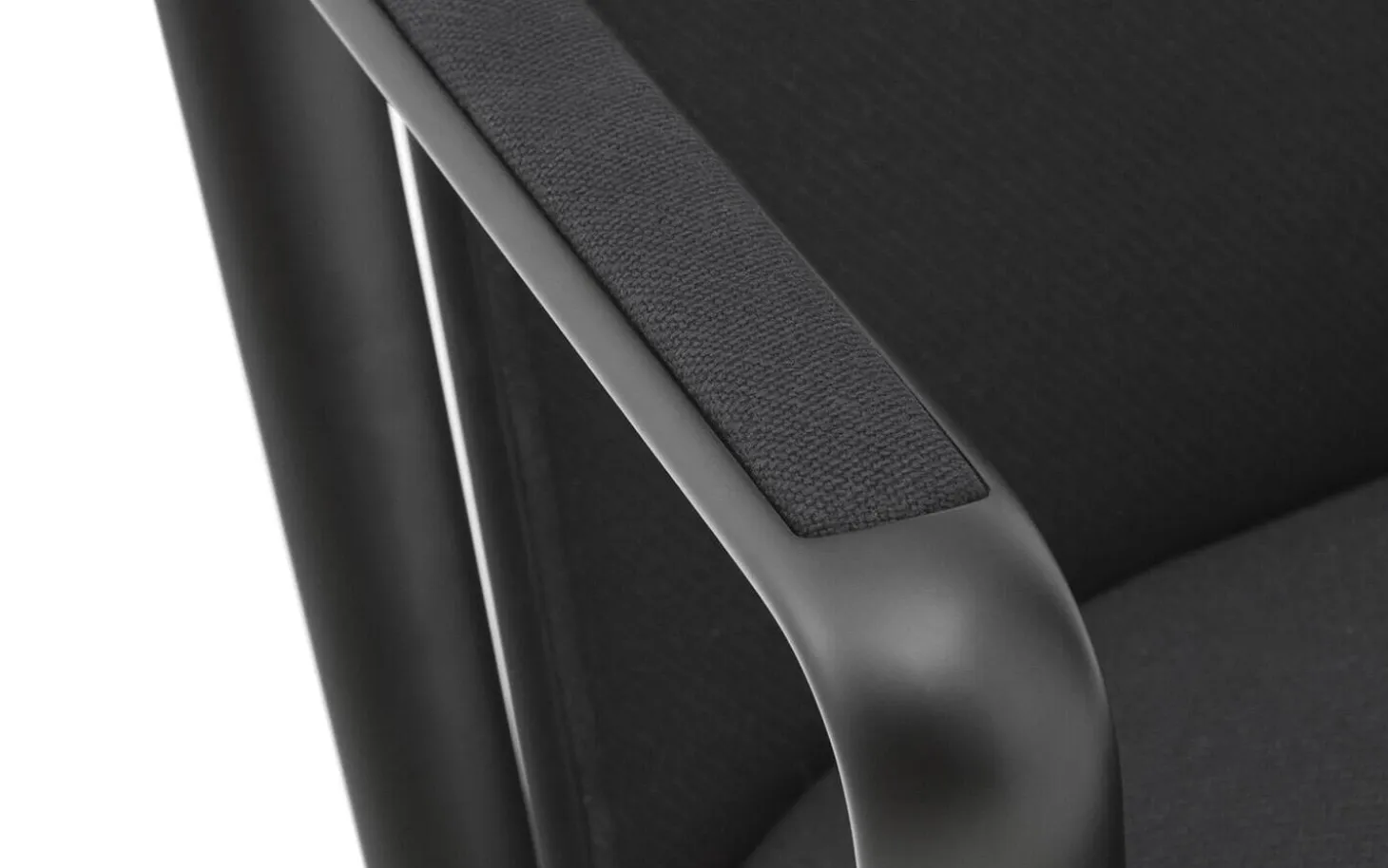 Normann Copenhagen - Pad Lounge Chair Low Swivel Black Alu
