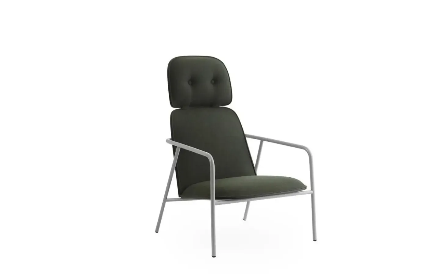 Normann Copenhagen - Pad Lounge Chair High Grey Steel