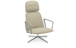 Normann Copenhagen - Pad Lounge Chair High Swivel Alu