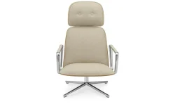 Normann Copenhagen - Pad Lounge Chair High Swivel Alu