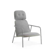 Normann Copenhagen - Pad Lounge Chair High Grey Steel