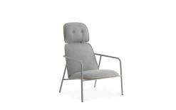 Normann Copenhagen - Pad Lounge Chair High Grey Steel