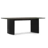 Normann Copenhagen - Panel Table 90 x 200 cm Black - mørkebrun