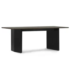 Normann Copenhagen - Panel Table 90 x 200 cm Black - mørkebrun