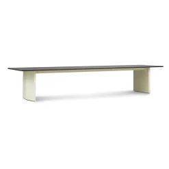 Normann Copenhagen - Panel Table - 100 x 420 cm - Cream - mørkebrun