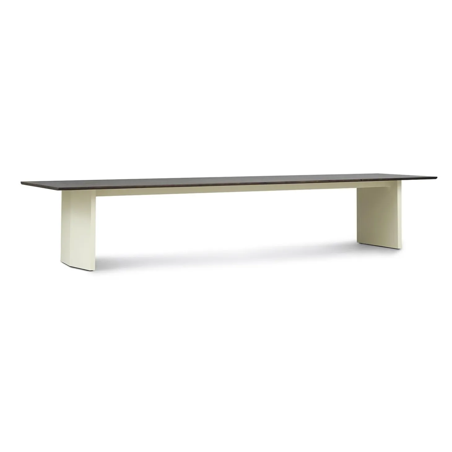 Normann Copenhagen - Panel Table - 100 x 420 cm - Cream - mørkebrun
