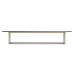 Normann Copenhagen - Panel Table - 100 x 420 cm - Cream - mørkebrun