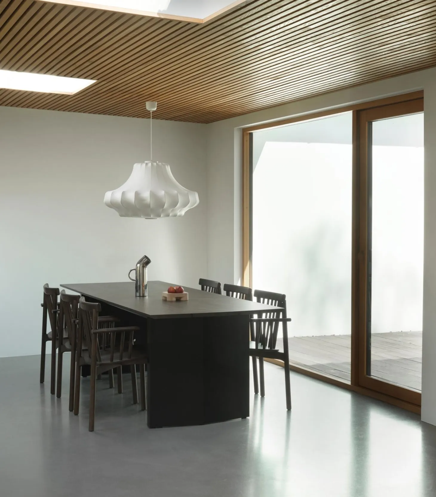 Normann Copenhagen - Panel Table 90 x 250 cm Black - mørkebrun