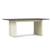 Normann Copenhagen - Panel Table - 90 x 200 cm - Cream - mørkebrun