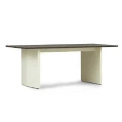 Normann Copenhagen - Panel Table - 90 x 200 cm - Cream - mørkebrun