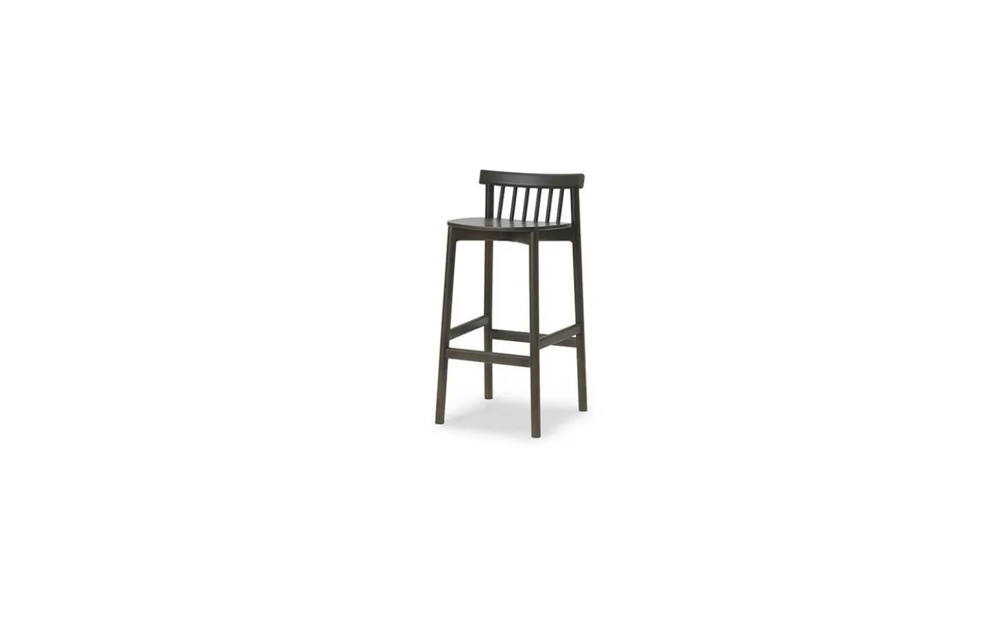 Normann Copenhagen - Pind Barstool 75 cm - Brown Stained Ash