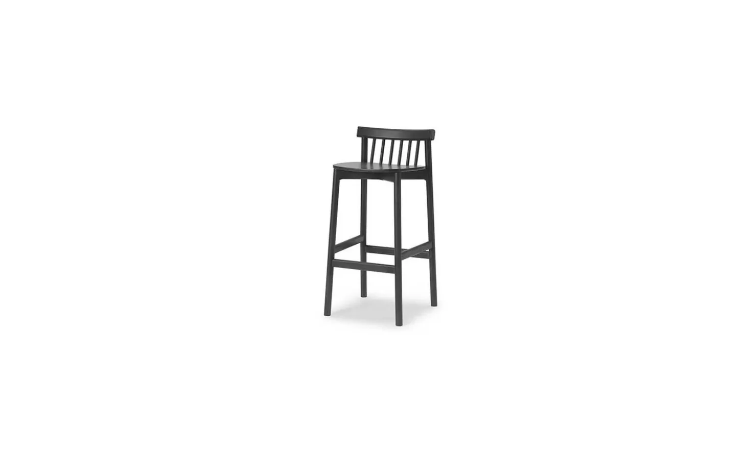 Normann Copenhagen - Pind Barstool 75 cm - Black Stained Ash