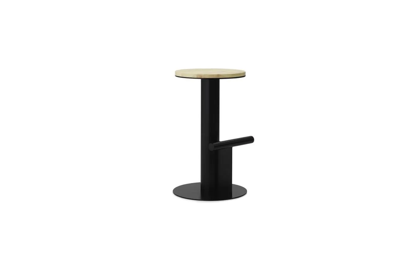 Normann Copenhagen - Pole Barstool 65 cm - Pine/Black