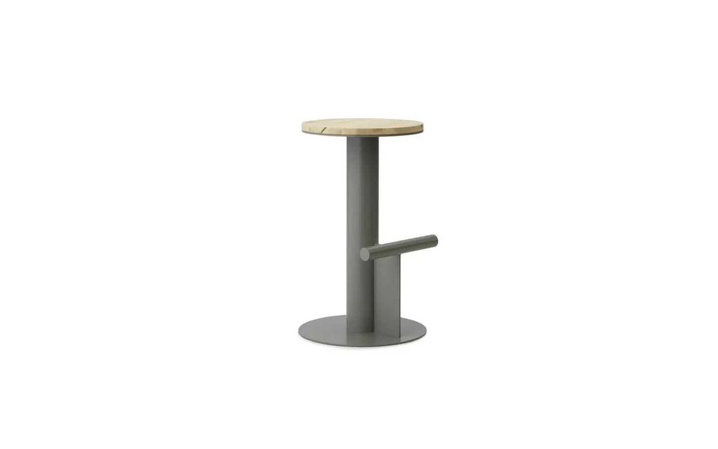 Normann Copenhagen - Pole Barstool 65 cm - Pine/Grey