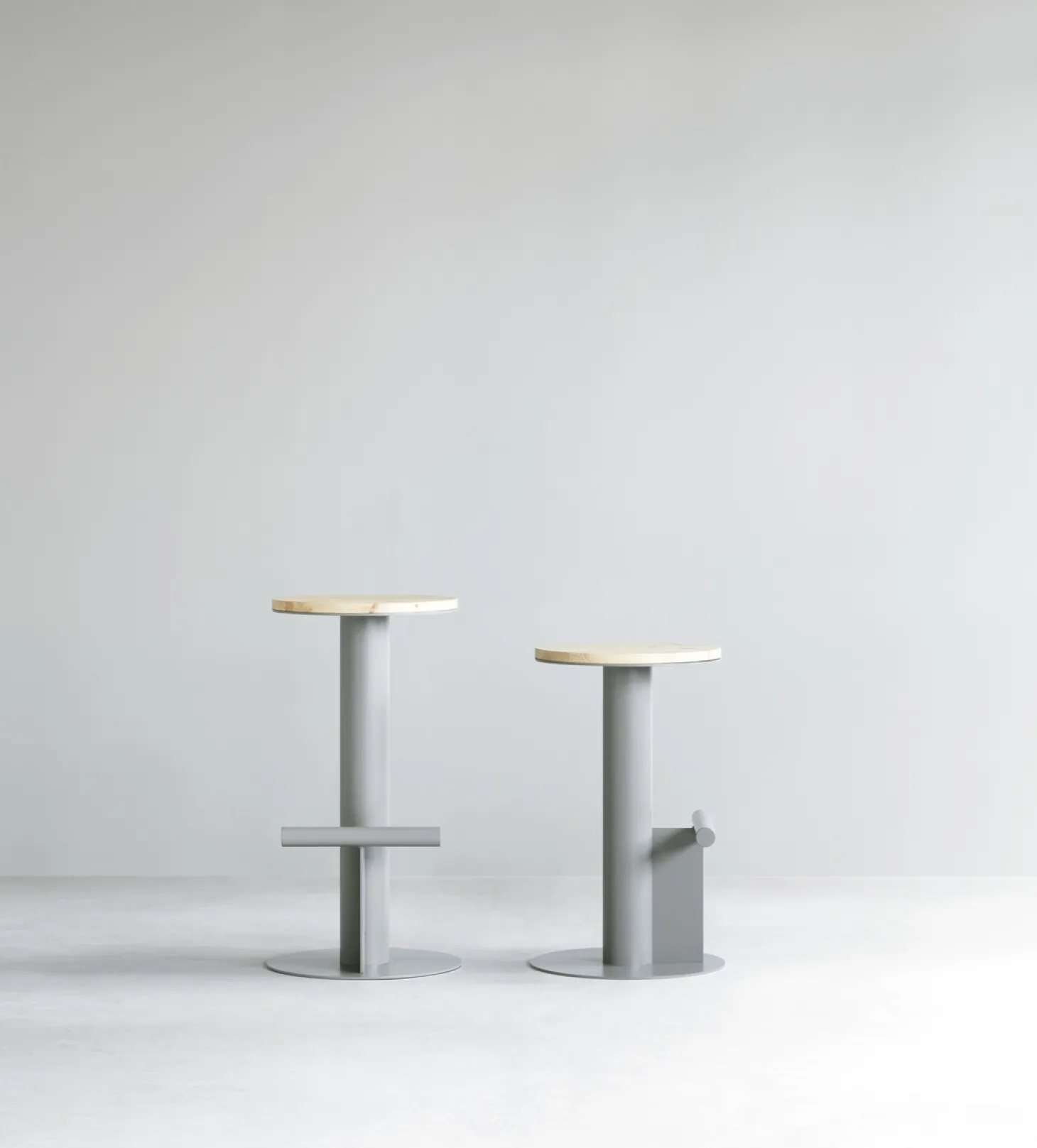Normann Copenhagen - Pole Barstool 65 cm - Pine/Grey