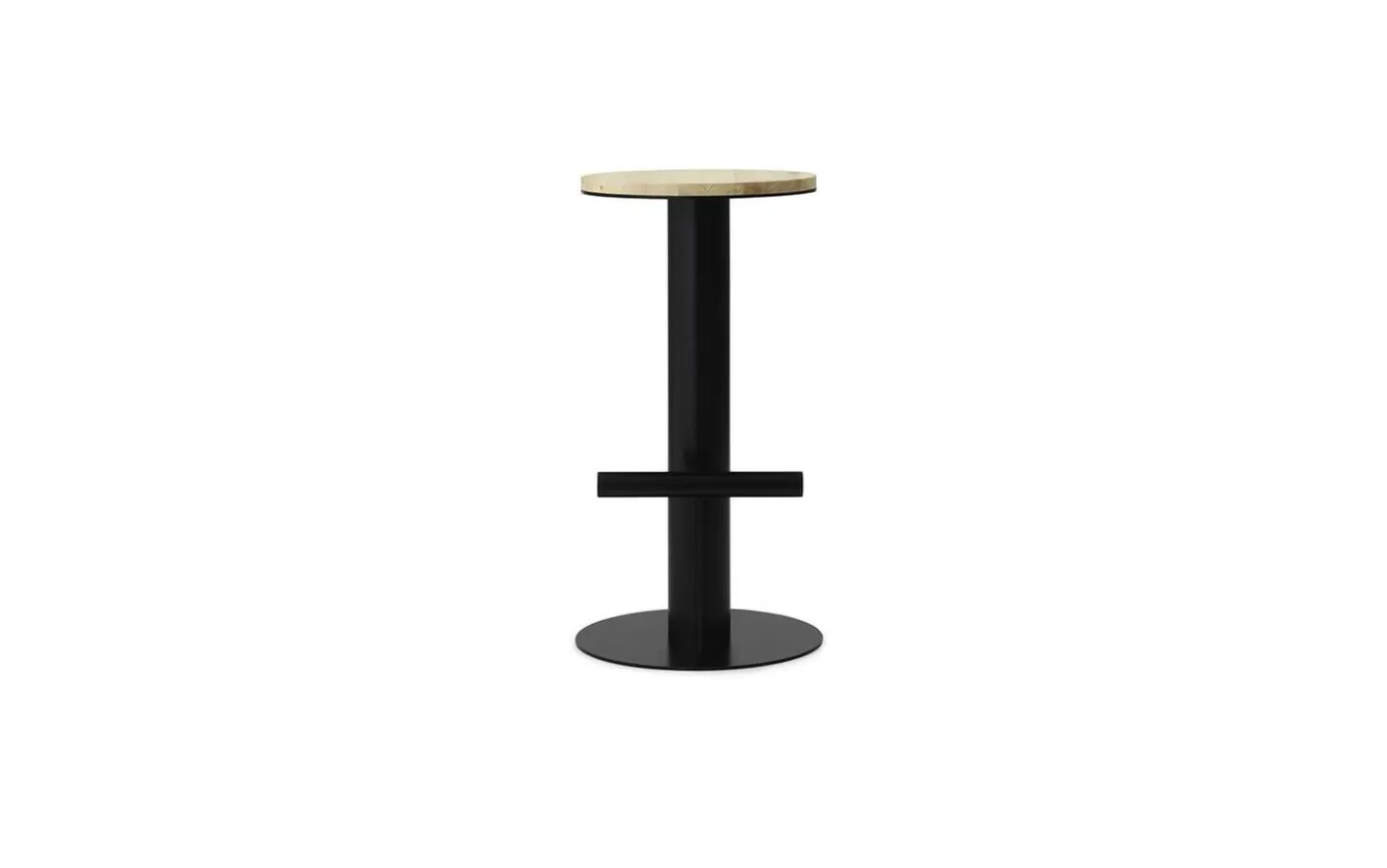 Normann Copenhagen - Pole Barstool 75 cm - Pine/Black
