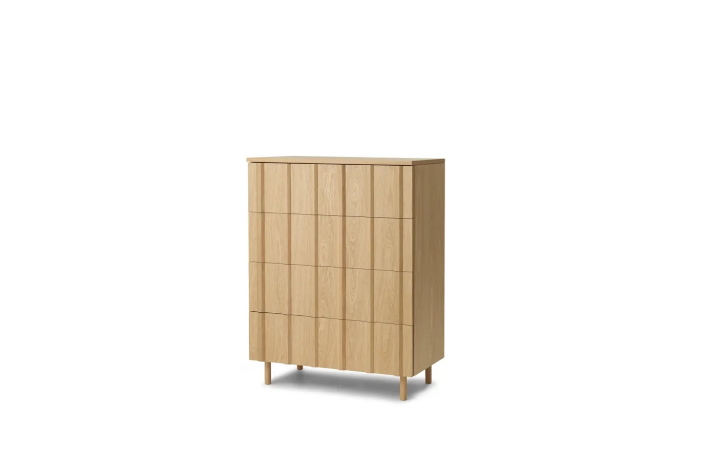 Normann Copenhagen - Rib kommode m. 4 skuffer - eg