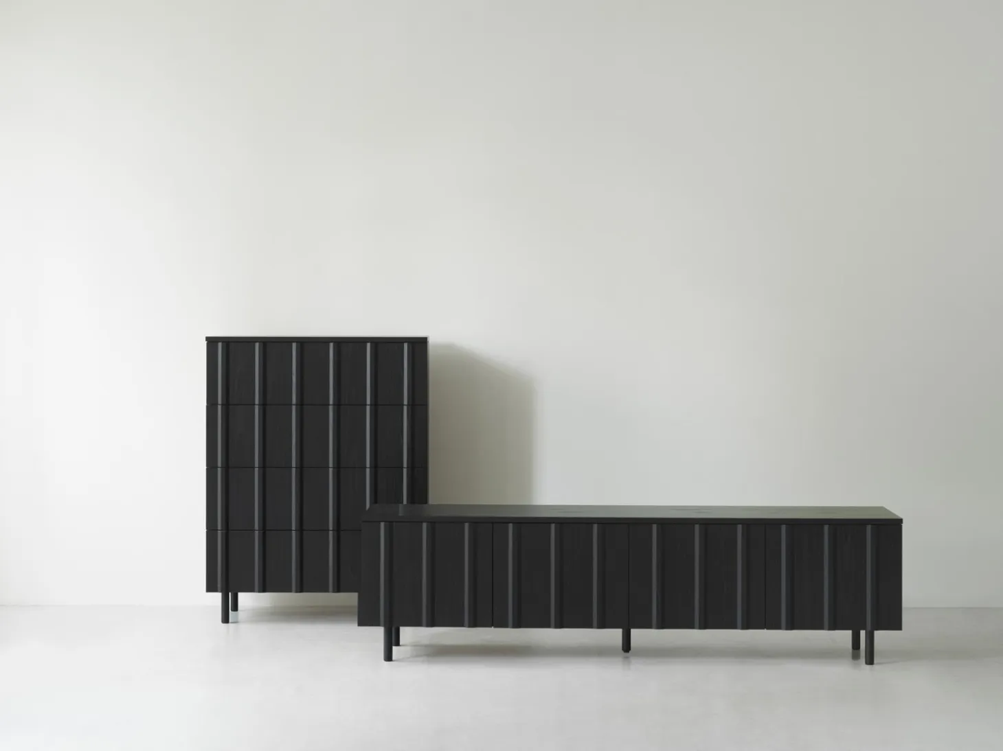 Normann Copenhagen - Rib Skænk lav - sort
