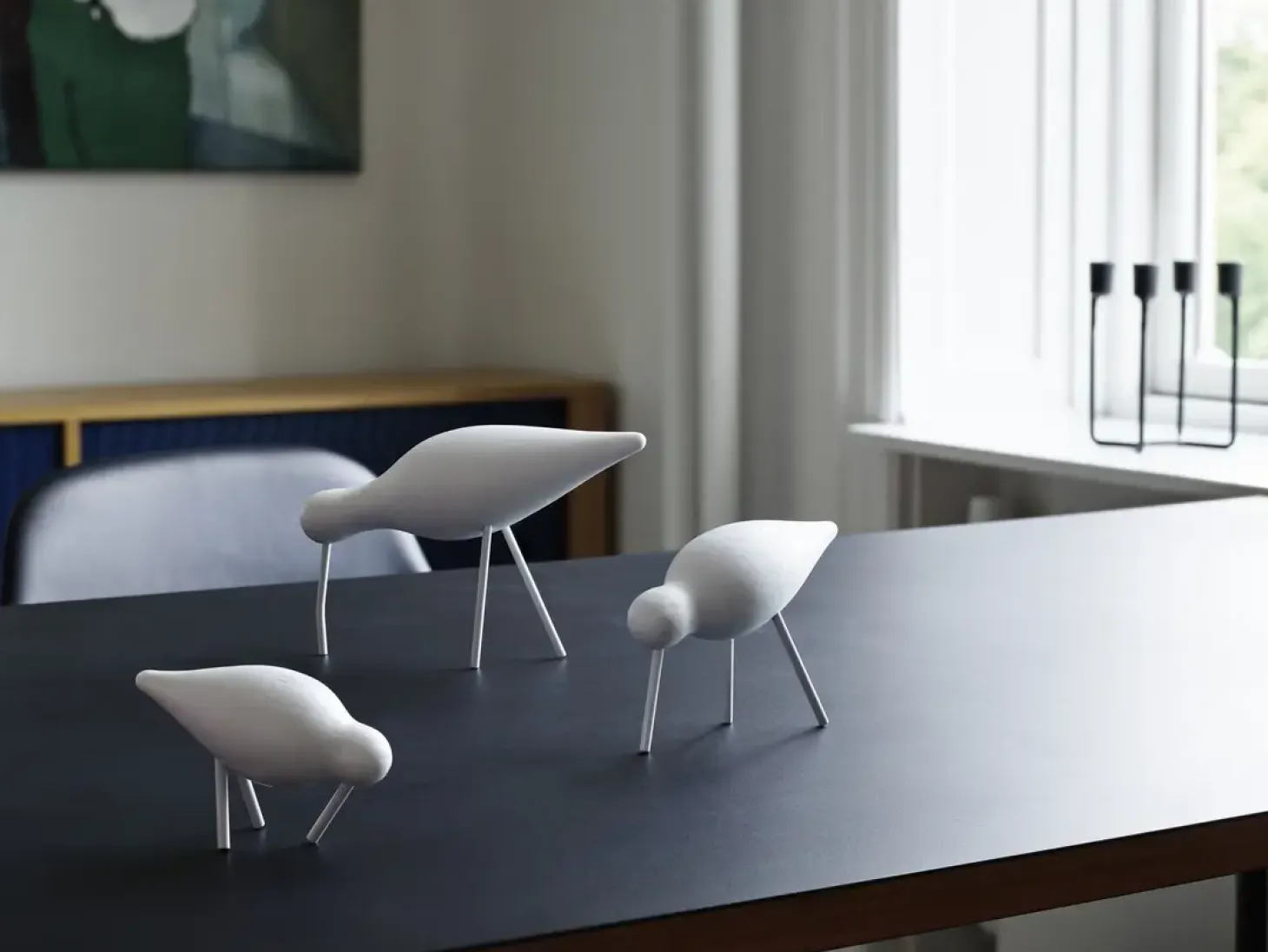 Normann Copenhagen - Shorebird Small - Hvid med hvide ben