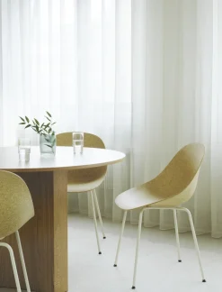 Normann Copenhagen - Spisebordsstol - Mat Chair - Hemp - Creme/Stål