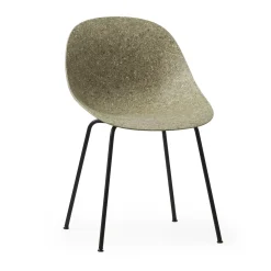 Normann Copenhagen - Spisebordsstol - Mat Chair - Seaweed - Sort/Stål