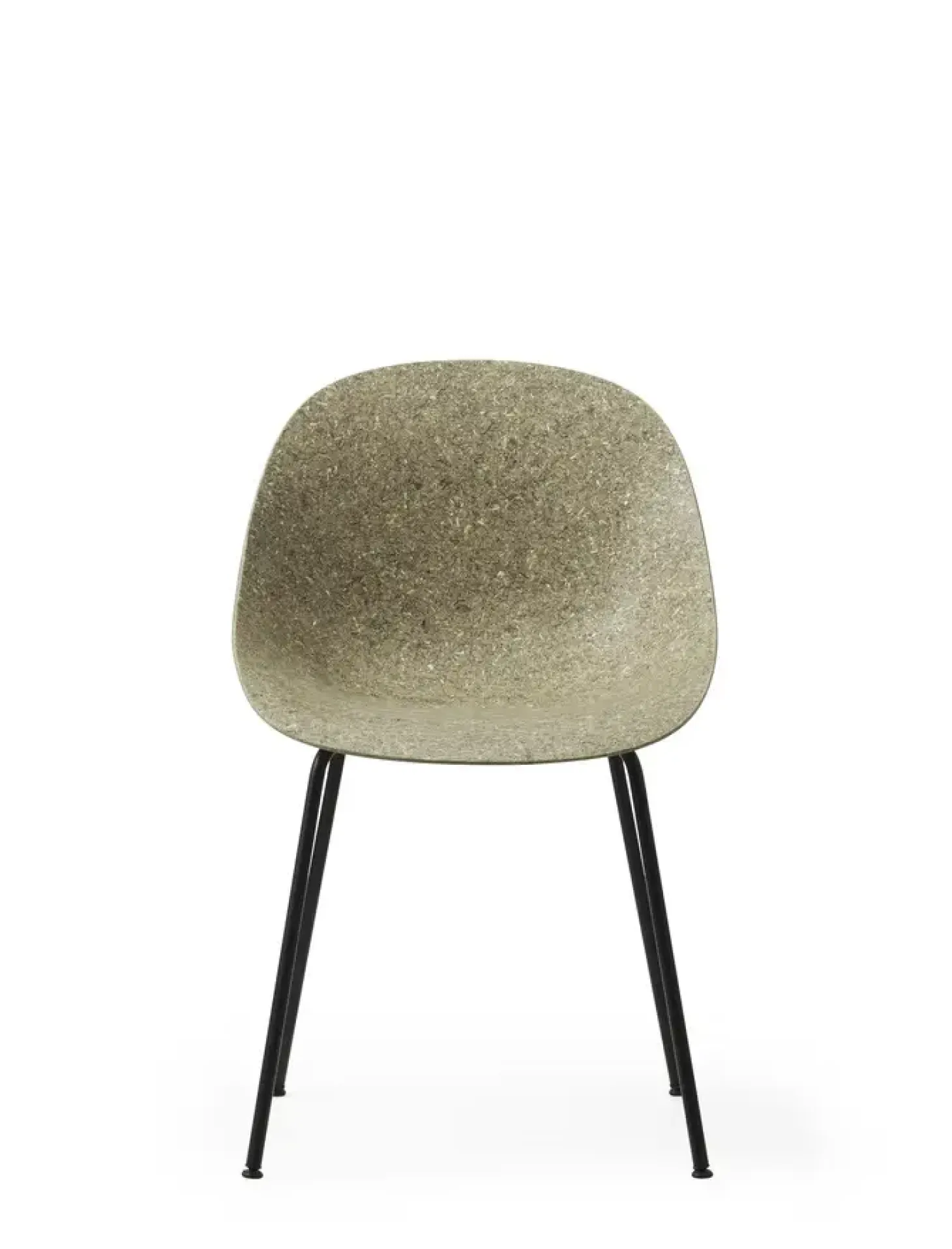 Normann Copenhagen - Spisebordsstol - Mat Chair - Seaweed - Sort/Stål