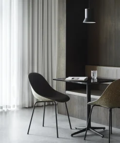 Normann Copenhagen - Spisebordsstol - Mat Chair - Seaweed - Sort/Stål