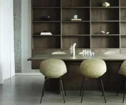 Normann Copenhagen - Spisebordsstol - Mat Chair - Seaweed - Sort/Stål