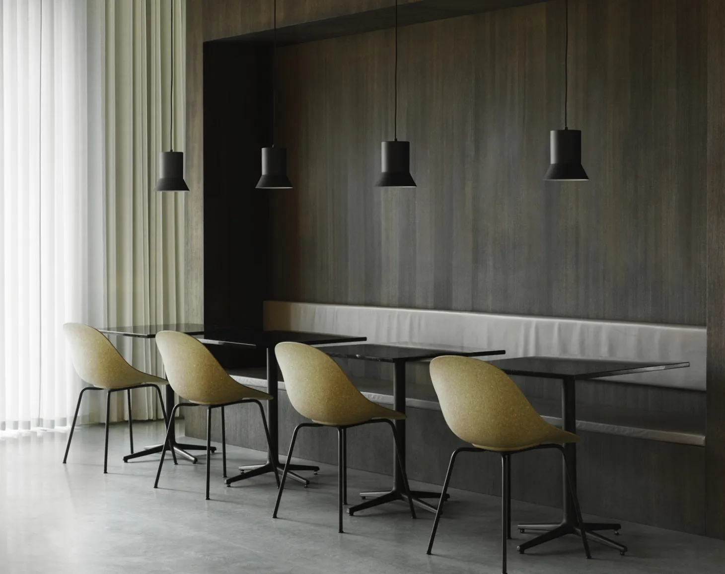 Normann Copenhagen - Spisebordsstol - Mat Chair - Hemp - Sort/Stål