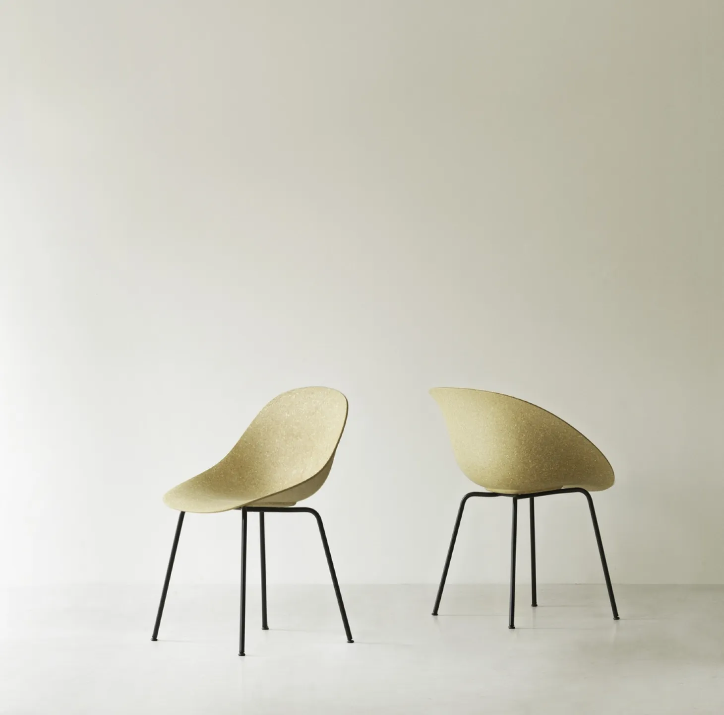 Normann Copenhagen - Spisebordsstol - Mat Chair - Hemp - Sort/Stål