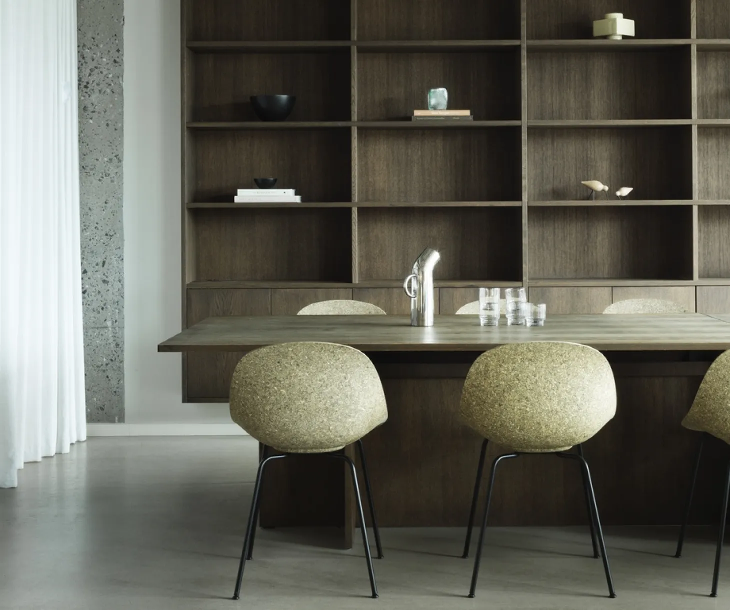 Normann Copenhagen - Spisebordsstol - Mat Chair - Hemp - Sort/Stål
