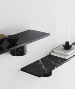 Normann Copenhagen - Sten Hylde - 80 cm - sort marmor