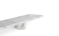 Normann Copenhagen - Sten Hylde - 80 cm - hvid marmor