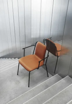 Normann Copenhagen - Studio Chair Front Upholstery Black Steel
