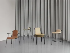 Normann Copenhagen - Studio Chair Front Upholstery Black Steel