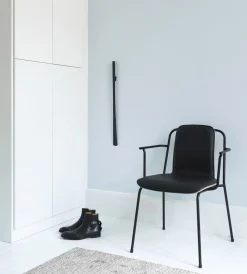 Normann Copenhagen - Studio Armchair Front Upholstery Black Steel
