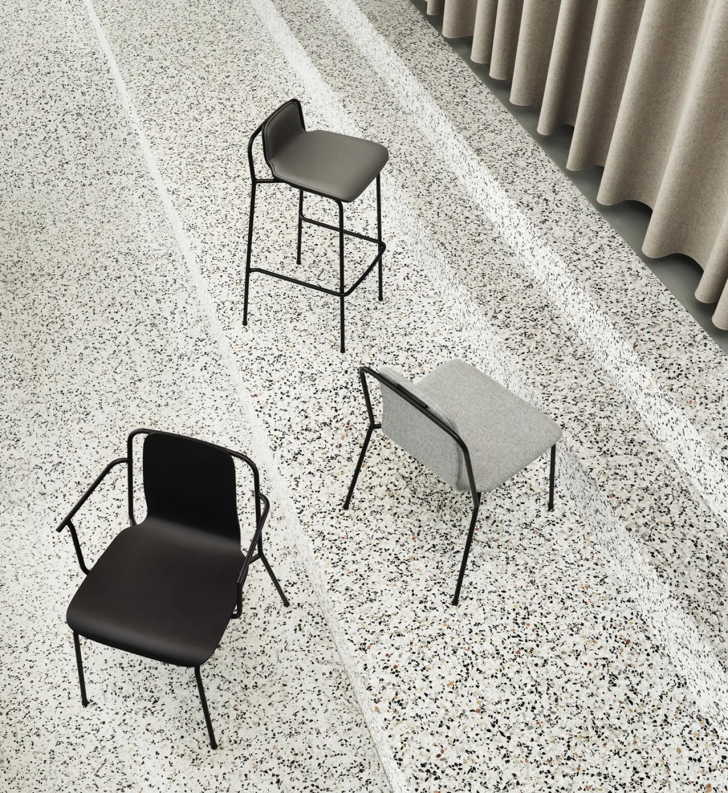 Normann Copenhagen - Studio Armchair Black Steel