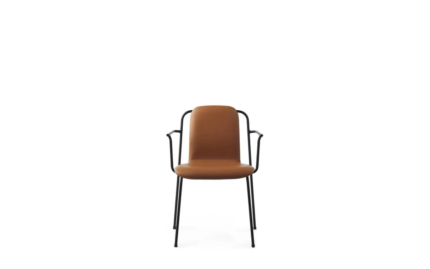 Normann Copenhagen - Studio Armchair Full Upholstery Black Steel