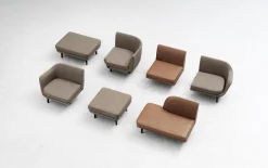 Normann Copenhagen - Sum Modular Sofa 110 Center Black Alu