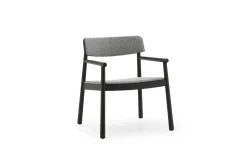Normann Copenhagen - Timb Lounge Armchair Upholstery Black / Hallingdal 166