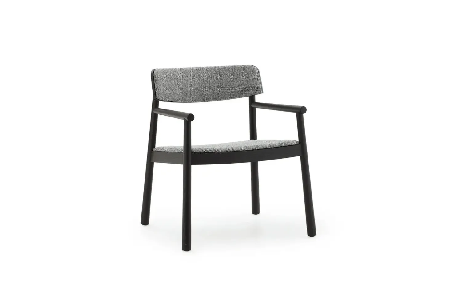 Normann Copenhagen - Timb Lounge Armchair Upholstery Black / Hallingdal 166