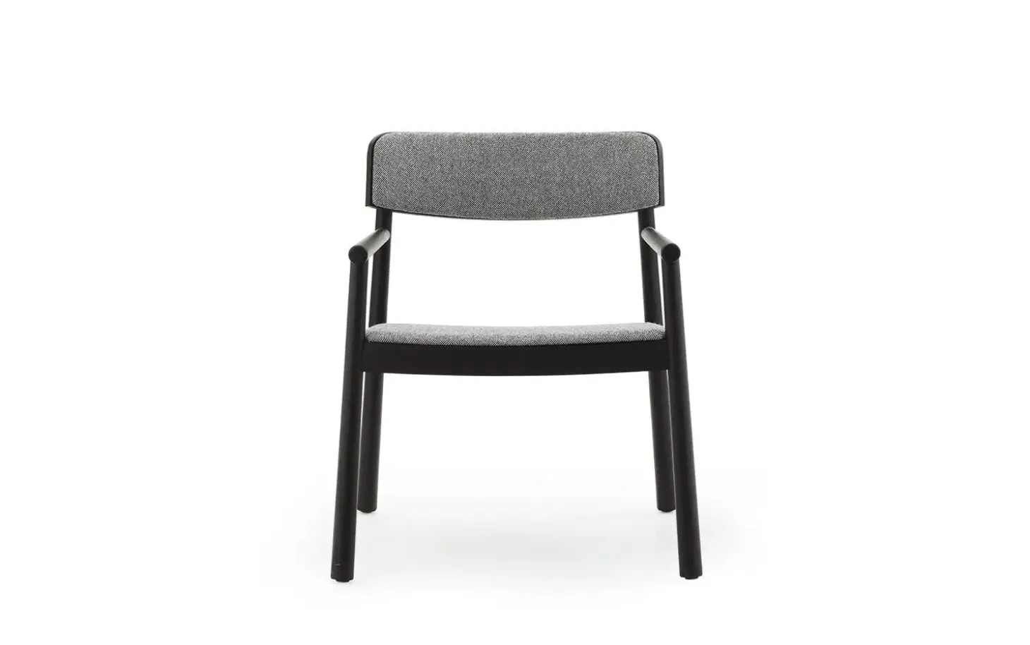 Normann Copenhagen - Timb Lounge Armchair Upholstery Black / Hallingdal 166