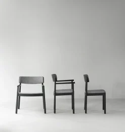 Normann Copenhagen - Timb Lounge Armchair Upholstery Black / Hallingdal 166