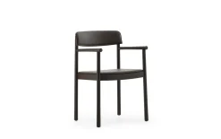 Normann Copenhagen - Timb Armchair Upholstery Brown / Ultra Leather -Chocolate