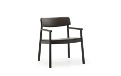 Normann Copenhagen - Timb Lounge Armchair Upholstery Brown / Ultra Leather -Chocolate