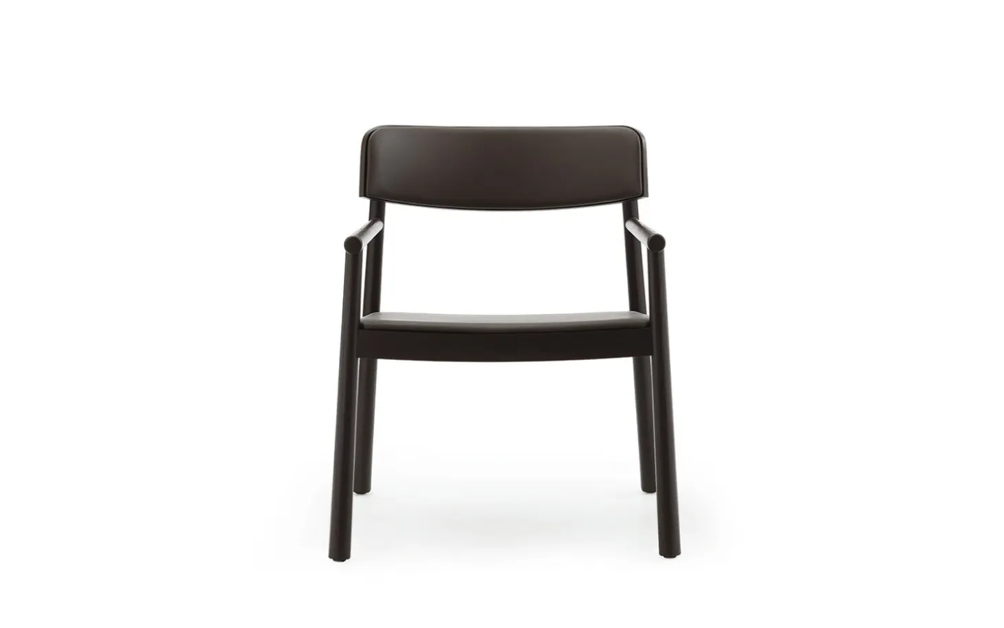 Normann Copenhagen - Timb Lounge Armchair Upholstery Brown / Ultra Leather -Chocolate