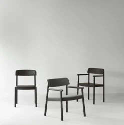 Normann Copenhagen - Timb Lounge Armchair Upholstery Brown / Ultra Leather -Chocolate