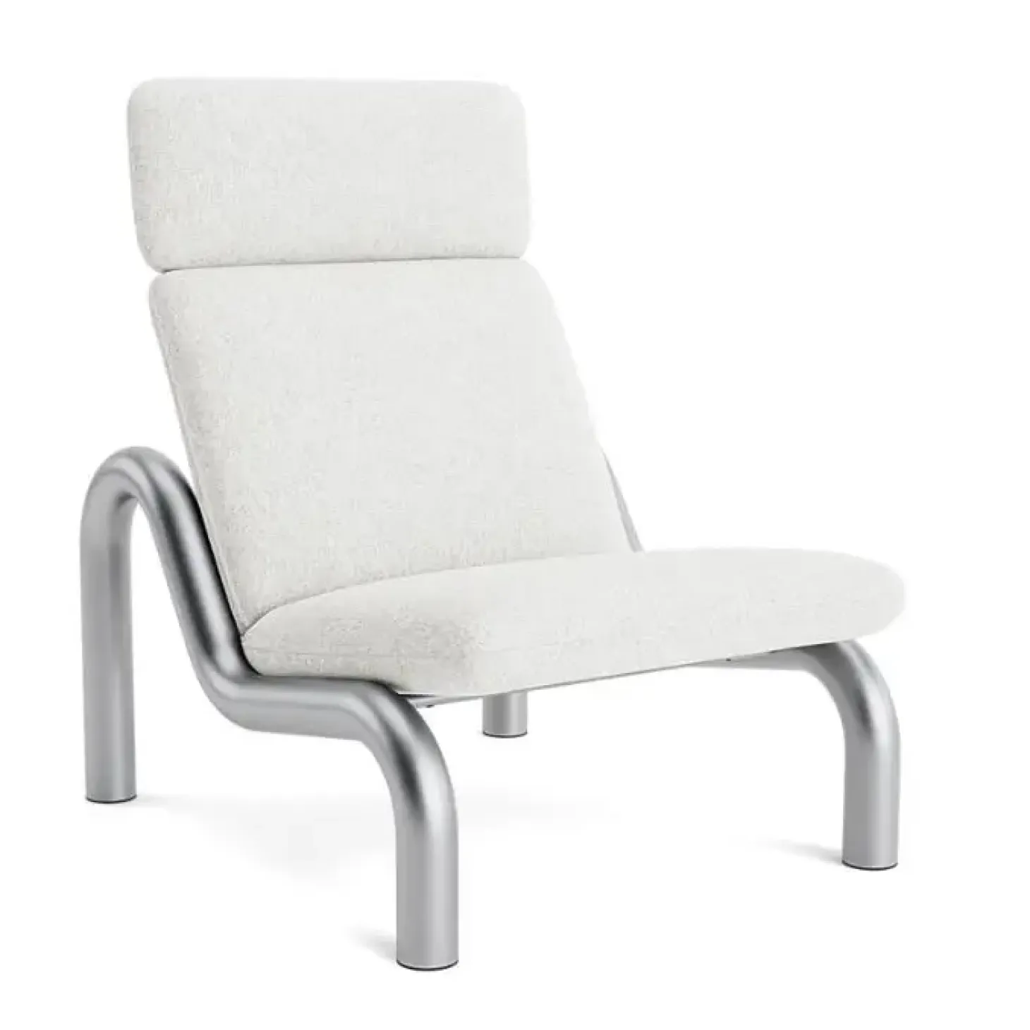 Normann Copenhagen - Tube Lounge Chair - lys grå - Hallingdal 110