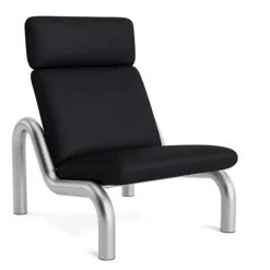 Normann Copenhagen - Tube Lounge Chair - sort læder - Ultra
