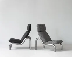 Normann Copenhagen - Tube Lounge Chair - sort læder - Ultra